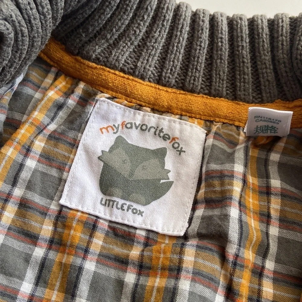 My Favorite Fox Toddler Zip Up Sweater Jacket Toddler